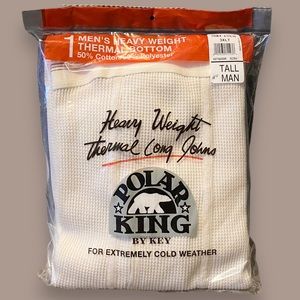 Polar King by Key Heavyweight Thermal Long Johns Big & Tall Ecru 2X 3X Tall